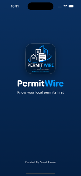 PermitWire — splash screen